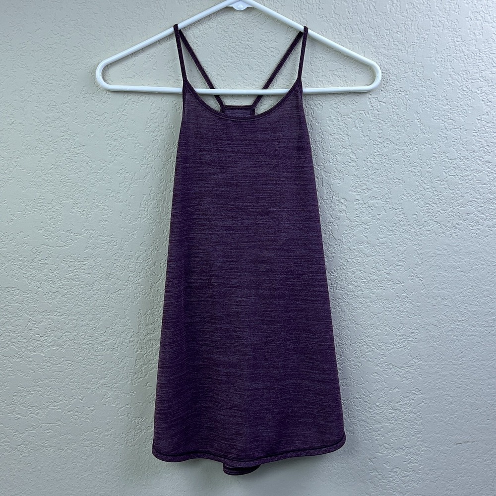Lululemon Tank Women's 6 Fast As Light Singlet Heathered Bordeaux Drama W1NHKS